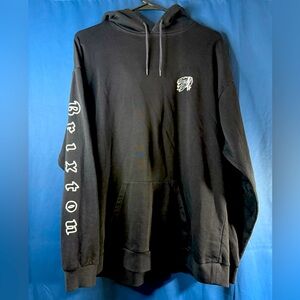 Brixton Black Hoodie with Logo - Men’s Large